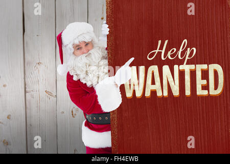 Portrait of santa claus affiche de pointage Banque D'Images