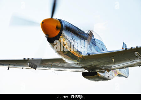 La DEUXIÈME GUERRE MONDIALE, North American P-51 Mustang Avion de chasse Banque D'Images