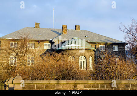 Altþingi Altþingishús (ou) de la Maison du Parlement, vu de l'arrière, Vieille Ville Reykjavik Islande. Banque D'Images