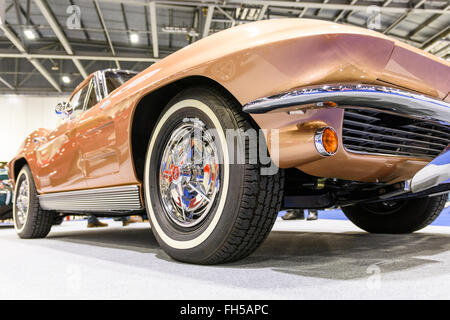 Corvette Stingray 1963 à l'affiche au Salon de voitures Londres 2016 Banque D'Images