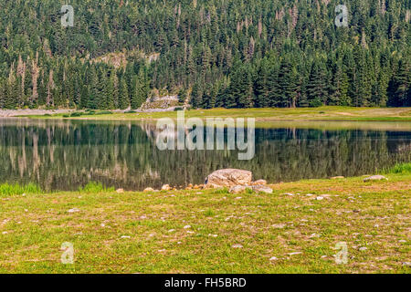 Monténégro Montagnes Lac Noir Banque D'Images