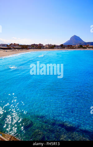 Montgo Javea Xabia Alicante en Espagne de la Méditerranée Banque D'Images