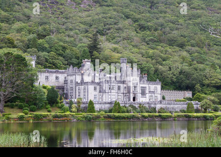 L'Abbaye de Kylemore près de Galway, Irlande Banque D'Images