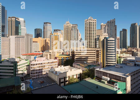 Makati City Skyline. Makati City est l'un des plus développés d'affaires de la région métropolitaine de Manille et l'ensemble des Philippines. Banque D'Images