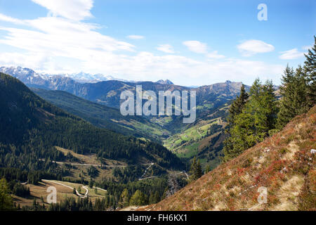 L'Autriche, Pongau,Grossarl Valley, vue d'Ellmau vallée, Radstaetter Tauern Banque D'Images
