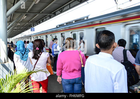 Station Palmerah Jakarta, Indonésie Banque D'Images