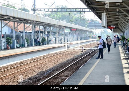 Station Palmerah Jakarta, Indonésie Banque D'Images