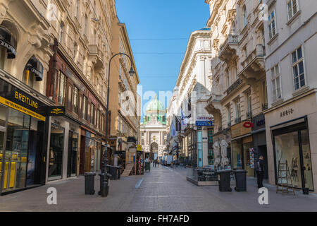 Graben et Kohlmarkt strret , Vienne , Autriche Banque D'Images