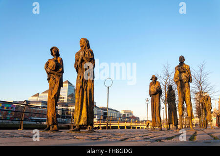 La famine Memorial, Dublin, Irlande Banque D'Images