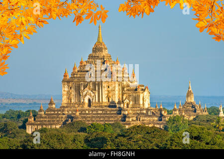 Ancien Temple bouddhiste à Bagan, Myanmar. Banque D'Images