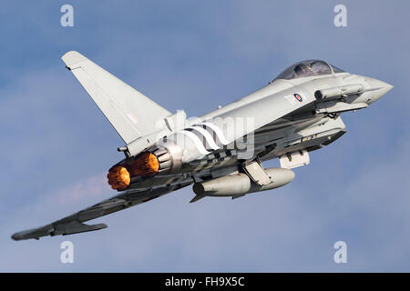 Royal Air Force (RAF), l'Eurofighter EF-2000 Typhoon chasseur multirôle ZK308 Banque D'Images