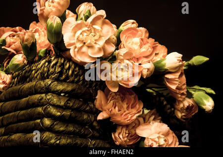 Image fleurs de girofle rose effet filtré Banque D'Images