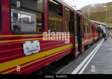 Train spécial pour Jungfraujoch Banque D'Images
