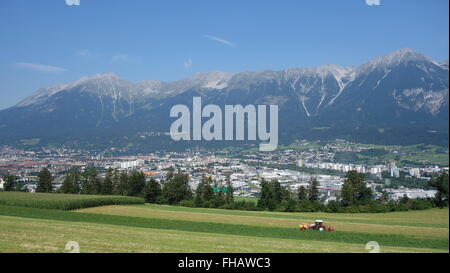 Vue d'Innsbruck, Tyrol, Autriche Banque D'Images