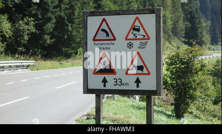 La Haute Route alpine du Grossglockner, le Parc National du Hohe Tauern, Carinthie, Autriche, Europe Banque D'Images