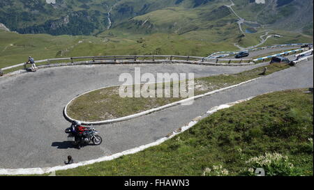 La Haute Route alpine du Grossglockner, le Parc National du Hohe Tauern, Carinthie, Autriche, Europe Banque D'Images