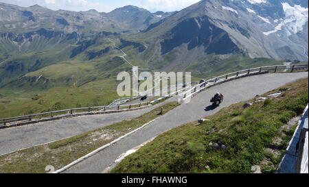 La Haute Route alpine du Grossglockner, le Parc National du Hohe Tauern, Carinthie, Autriche, Europe Banque D'Images