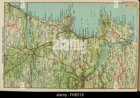 Un ouvrage descriptif de 1900 du sud du Devon et des Cornouailles, fournissant des comptes rendus détaillés de Dartmoor et des îles Scilly, mettant en évidence la géographie, la culture et les points de repère de ces régions. Banque D'Images
