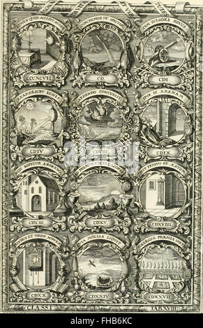 Page de titre de 'Symbolographia, sive, de Arte symbolica', un livre datant de 1701 qui traite de l'art des symboles et de leurs interprétations dans divers domaines. Banque D'Images