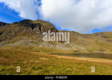 Llyn Dyfi, source de la rivière Dyfi qui se trouve en dessous du sommet de l'abrie Banque D'Images