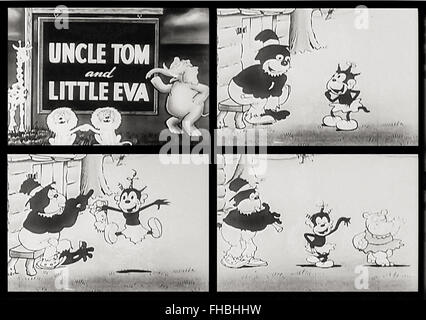 Oncle Tom & Little Eva , Caricature (1932) Banque D'Images