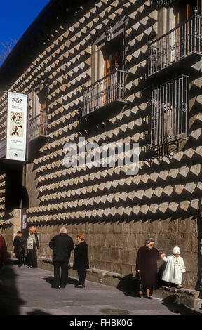 'Casa de los Picos',chambre des pics, Ségovie, Espagne, Castille-León Banque D'Images