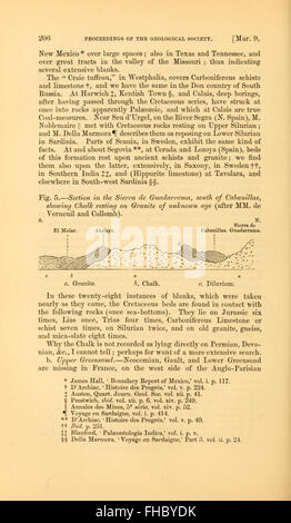 Une revue académique documentant la recherche en géologie, avec des articles sur les découvertes géologiques, les levés et les études publiés par la Geological Society of London Banque D'Images