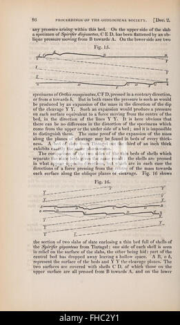 Revue périodique publiée par la Geological Society of London, contenant des recherches, des études et des articles liés au domaine de la géologie, avec des contributions de géologues du monde entier. Banque D'Images