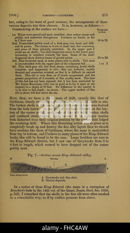 Revue périodique consacrée aux dernières recherches et découvertes géologiques, publiée par la Geological Society of London, couvrant des sujets allant de la minéralogie à la paléontologie Banque D'Images