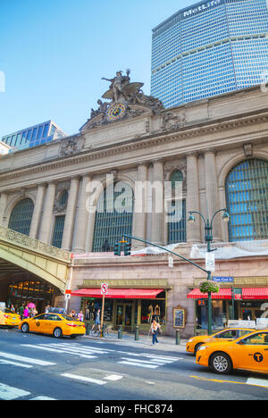 NEW YORK - 05 SEPTEMBRE : Grand Central Terminal ancienne entrée le 5 septembre 2015 à New York. Banque D'Images