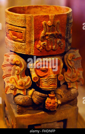 ZAPOTEC chiffres provenant de tombes dans le musée culturel d'OAXACA ou Museo de las Culturas de Oaxaca - Mexique Banque D'Images