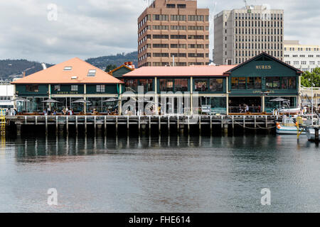 Restaurant Mures, Victoria Dock, Quai Franklin, Hobart, Tasmanie, Australie Banque D'Images