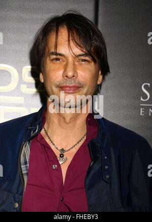 New York, USA. Feb 24, 2016. MARCUS SCHENKENBERG modèle assiste à la première de New York "dieux de l'Égypte", tenue à l'AMC Loews Lincoln 13. Credit : Nancy/Kaszerman ZUMA Wire/Alamy Live News Banque D'Images