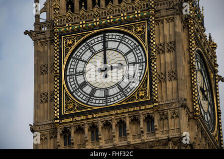 Big Ben à trois heures Banque D'Images