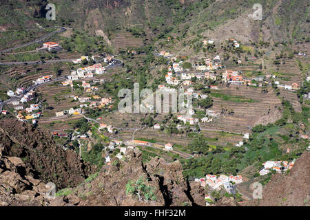 El Retamal et Lomo del Balo, Valle Gran Rey, La Gomera, Canary Islands, Spain Banque D'Images