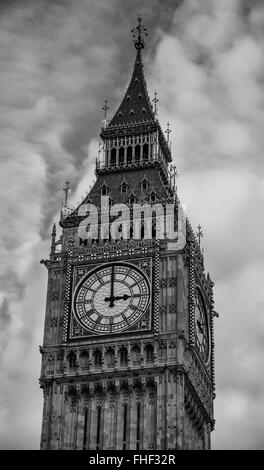 Big Ben à trois heures Banque D'Images