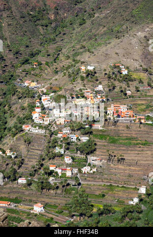 Lomo del Balo, Valle Gran Rey, La Gomera, Canary Islands, Spain Banque D'Images