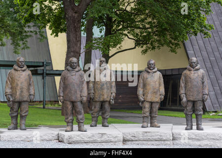 Monument des explorateurs polaires de la réussite de l'expédition Pôle Sud norvégien 1910-1912 Banque D'Images