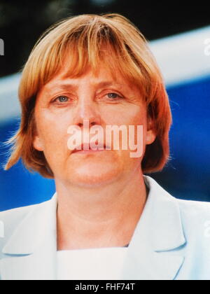 Portrait de la chancelière allemande Angela Merkel Banque D'Images