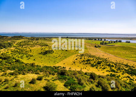 Paysage et à l'océan l'île de Hiddensee Banque D'Images