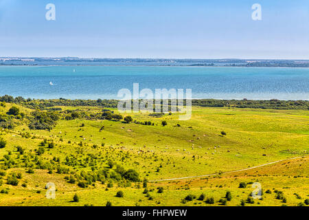 Paysage et à l'océan l'île de Hiddensee Banque D'Images