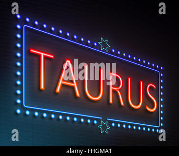 Concept de Taurus. Banque D'Images
