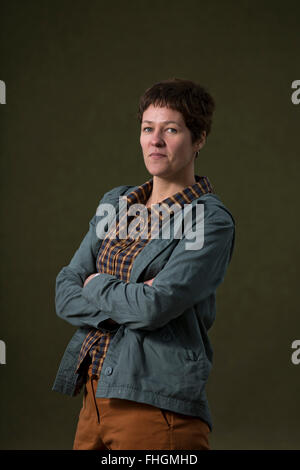 Britannique primé romancier et nouvelliste Rachel Seiffert, photographié à l'Edinburgh International Book Festival où elle a parlé de son nouveau livre intitulé "Le pied à la maison'. L'événement de trois semaines est le plus grand festival littéraire et a lieu au cours de l'Edinburgh Festival annuel. L'événement vedette de 2014 des conférences et des présentations de plus de 500 auteurs provenant de partout dans le monde et a été la 31e édition du festival. Banque D'Images