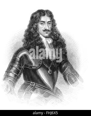 Charles II, 1630-1685, le monarque des trois royaumes d'Angleterre, d'Écosse et d'Irlande Banque D'Images
