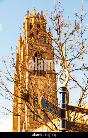 Boston stump Eglise St Botolph Wormgate Ville Boston Lincolnshire Angleterre GO UK EU Europe Banque D'Images