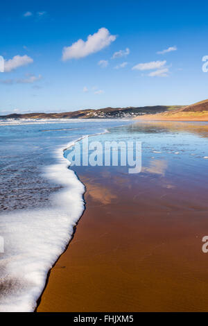 Woolacombe Sands Beach à Woolacombe, North Devon, Angleterre Banque D'Images