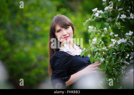 Fille dans la nature Banque D'Images