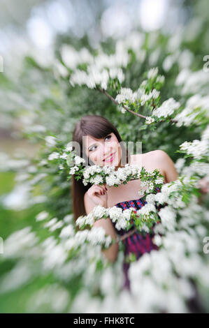 Fille dans la nature Banque D'Images