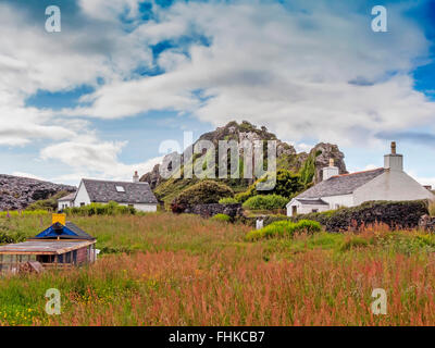 Easdale Island est la plus petite île habitée en permanence de l'Hébrides intérieures & située au large de la côte ouest de l'Écosse. Banque D'Images