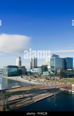 MediaCityUK - un 200-acre site à usage mixte sur les rives de la Manchester Ship Canal à Salford et Trafford, Greater Manchester Banque D'Images